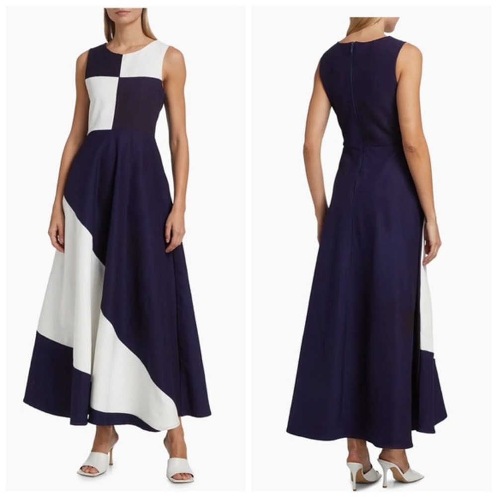 Busayo $575 Dami Sleeveless A-Line Maxi Dress size Large